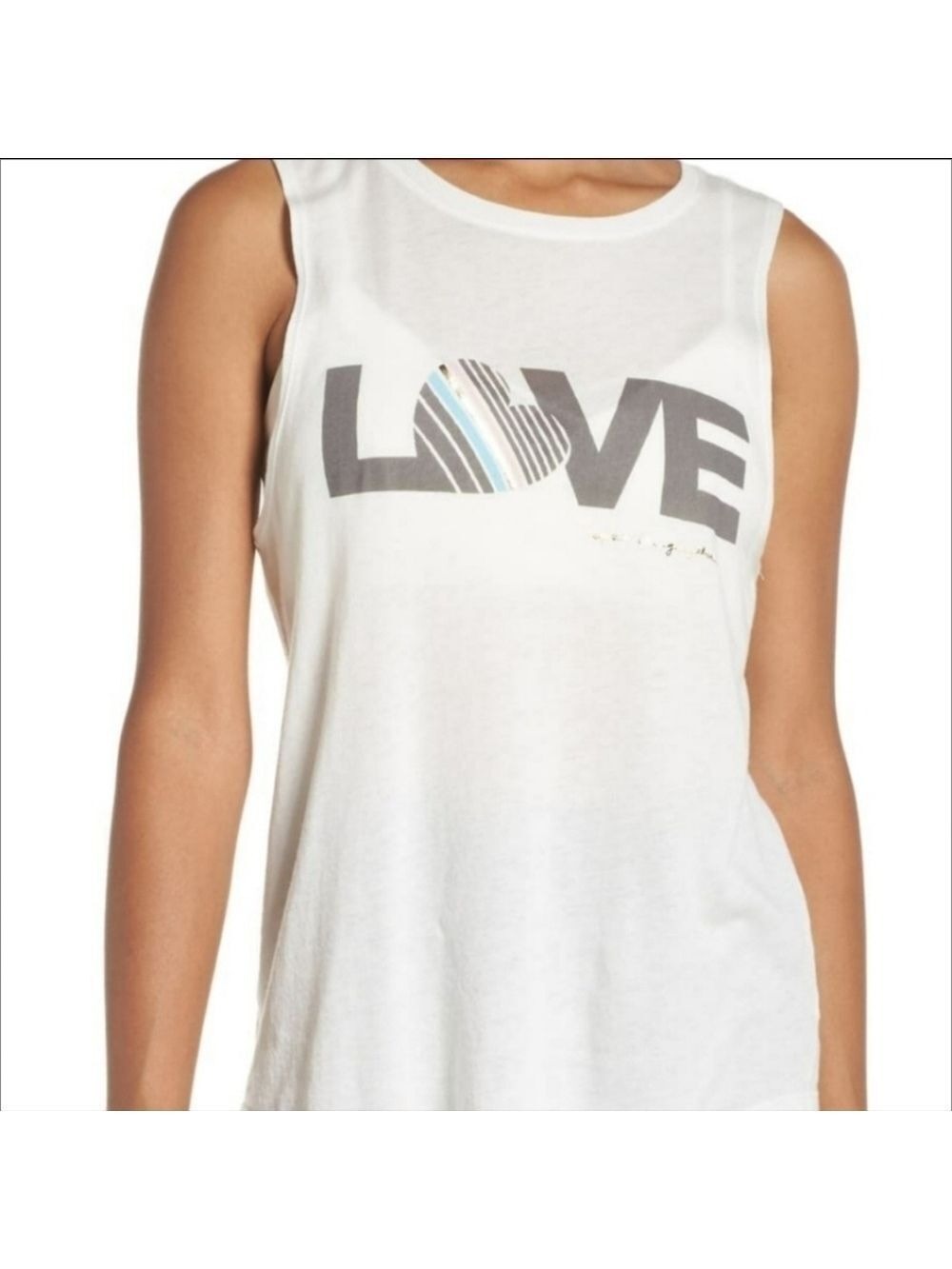 Spiritual Gangster LOVE Graphic Cotton Modal Muscle Tank Top Size Large - Picture 4 of 11